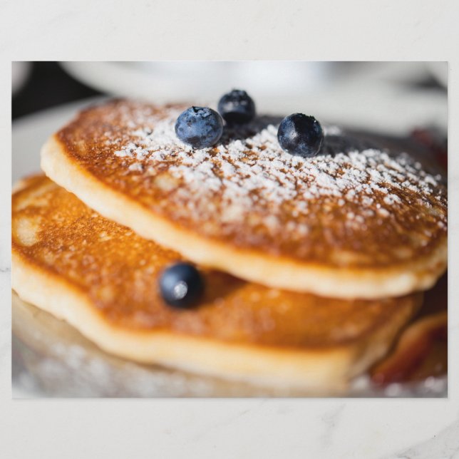 Blueberry pancakes flyer (Front)