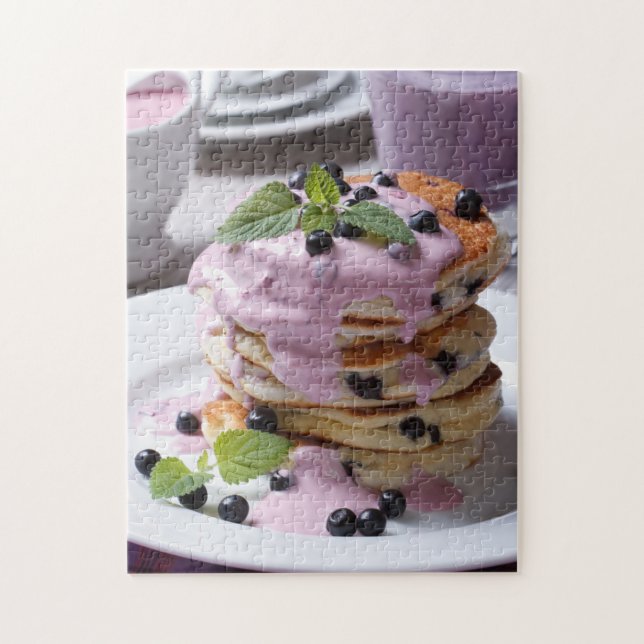 Blueberry Pancakes Jigsaw Puzzle (Vertical)