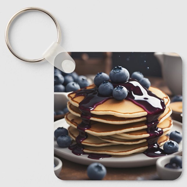 Blueberry Pancakes Key Ring (Front)