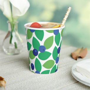 Blueberry. Paper Cups