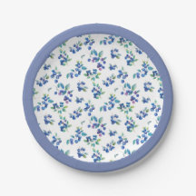 Blueberry Paper Plate