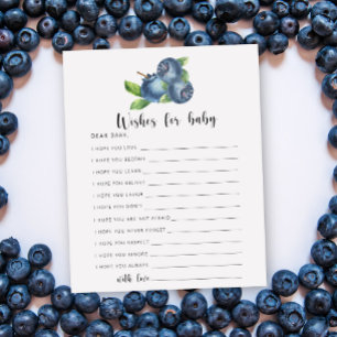 Blueberry - Party game wishes for baby