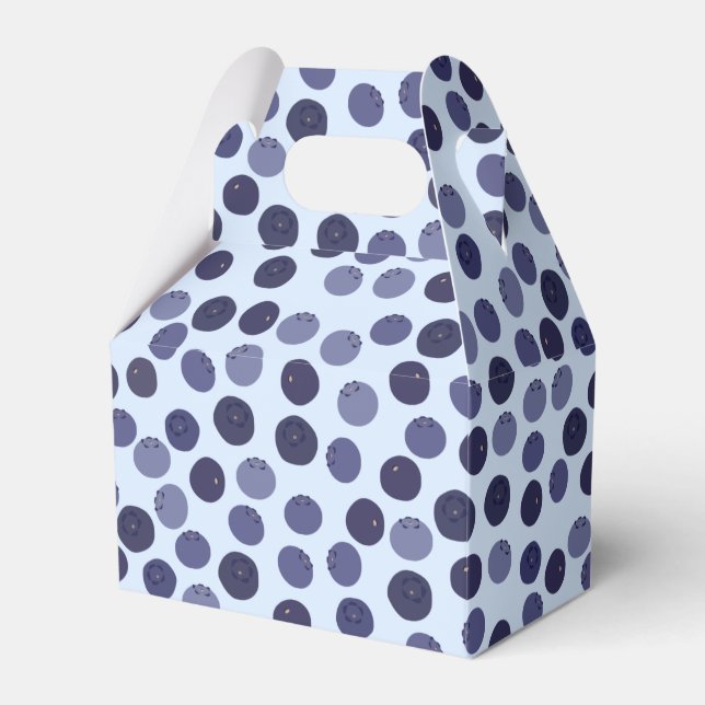 Blueberry Pattern Favour Box (Front Side)