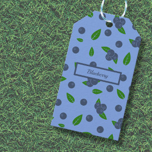 Blueberry pattern Gift Tag