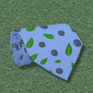 Blueberry pattern Neck Tie