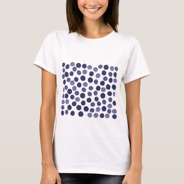 Blueberry Pattern T-Shirt (Front)
