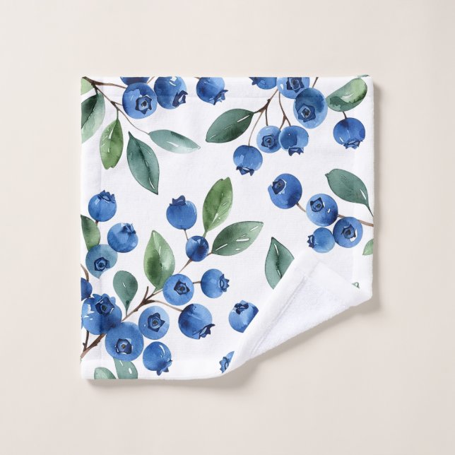 Blueberry pattern wash cloth (Wash Cloth)