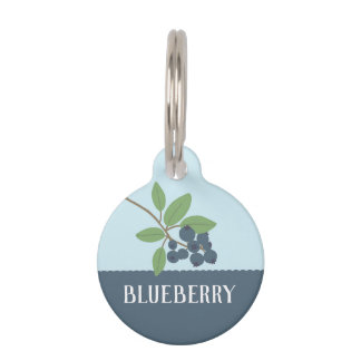 Blueberry Pet Tag