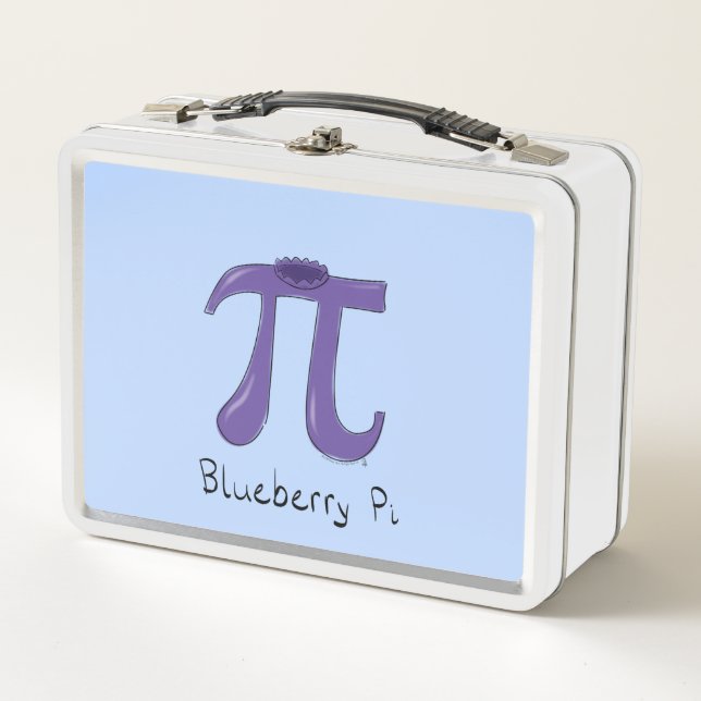 Blueberry Pi Cute Math Pi Day Lunch Box (Front)