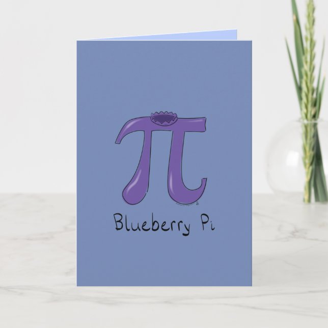 Blueberry Pi Greeting Card (Front)