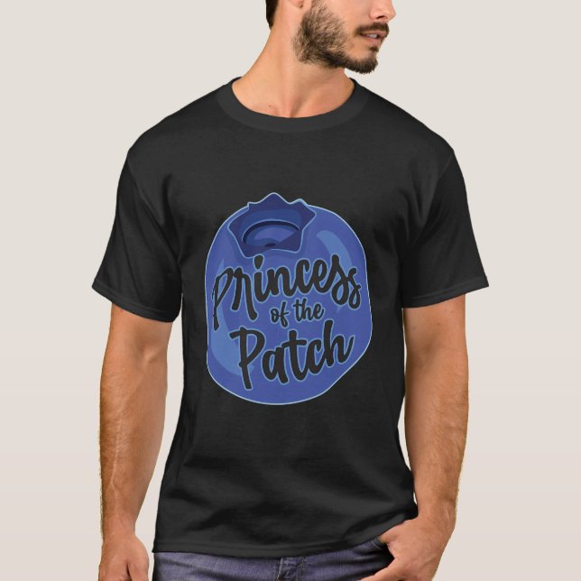 Blueberry Picking Princess Of The Patch Cute T-Shirt (Front)