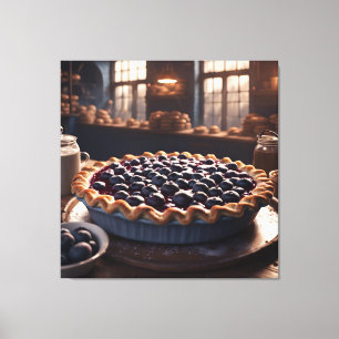Blueberry Pie Canvas Print