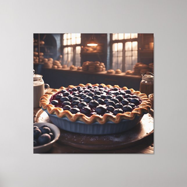 Blueberry Pie Canvas Print (Front)
