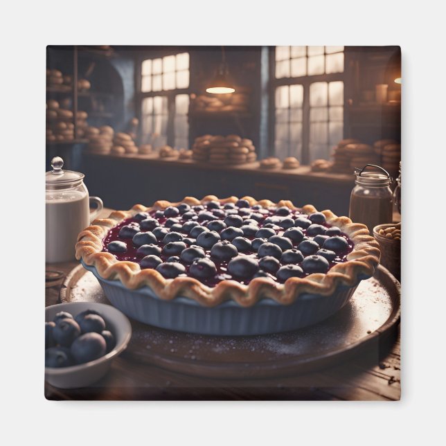 Blueberry Pie Magnet (Front)