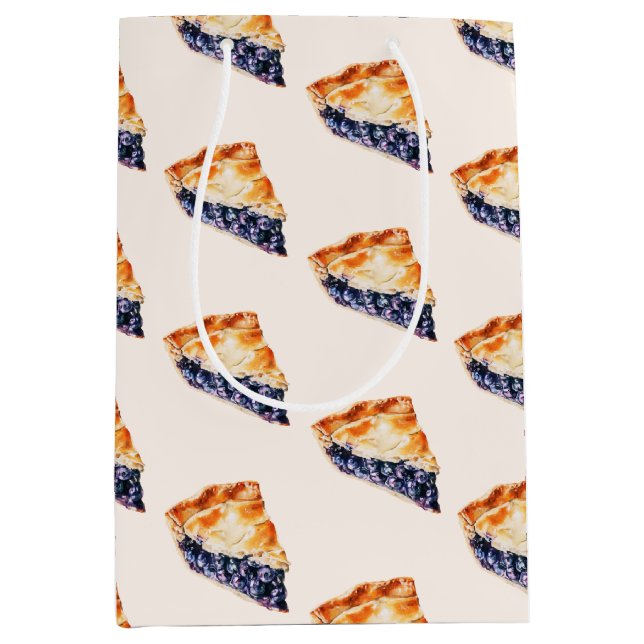 Blueberry Pie Medium Gift Bag (Front)