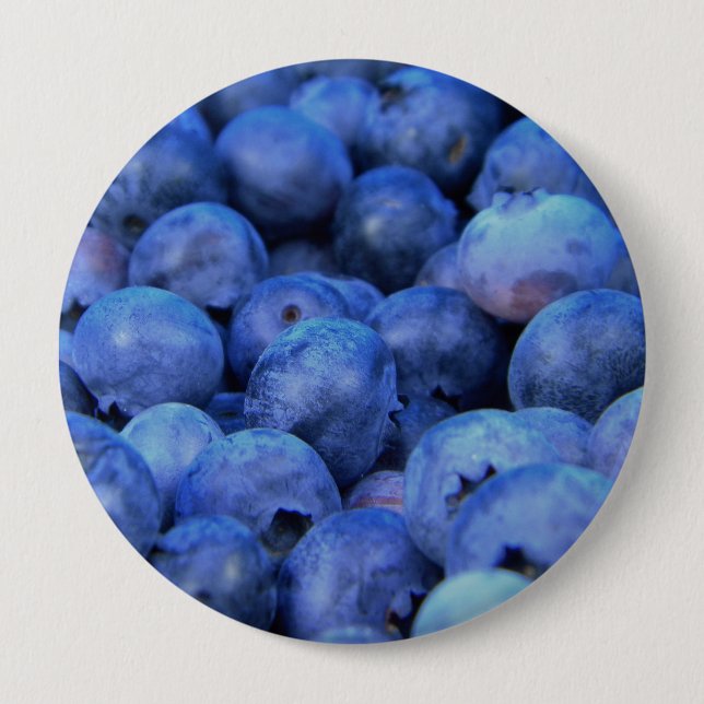 blueberry pile 10 cm round badge (Front)