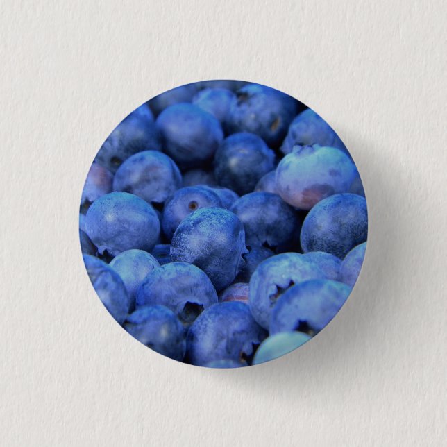 blueberry pile 3 cm round badge (Front)