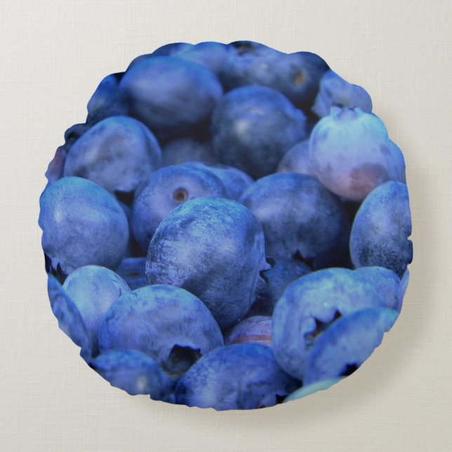 blueberry pile round cushion (Front)