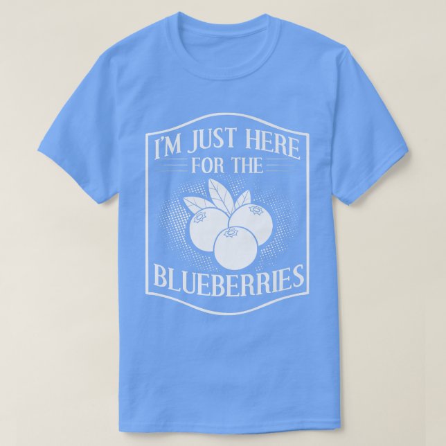 Blueberry Plant Blueberries Farmer Bush Tree Muffi T-Shirt (Design Front)