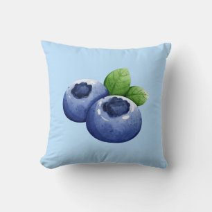 Blueberry Print Cushion