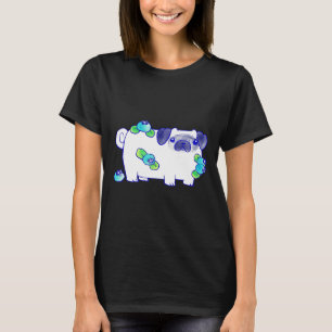 Blueberry Pug Watercolor Classic T-Shirt 579