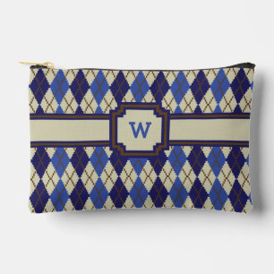 Blueberry Scone Argyle Accessory Pouch