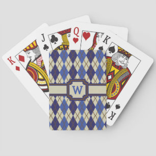 Blueberry Scone Argyle Classic Playing Cards