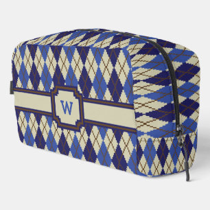 Blueberry Scone Argyle Dopp Kit