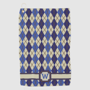 Blueberry Scone Argyle Golf Towel