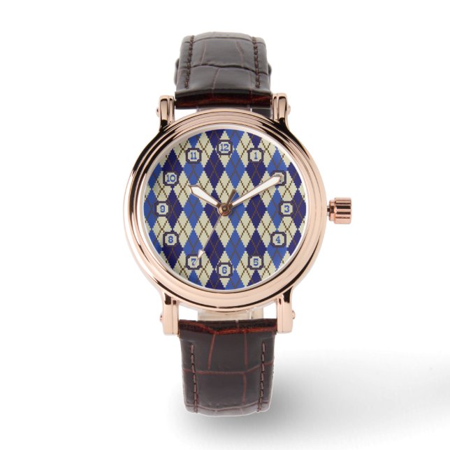Blueberry Scone Argyle Watch (Front)