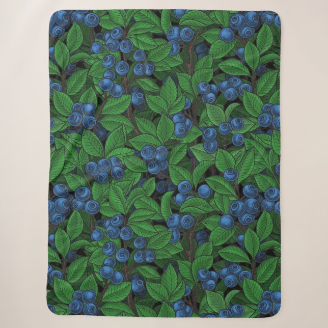 Blueberry Sherpa Blanket (Front)