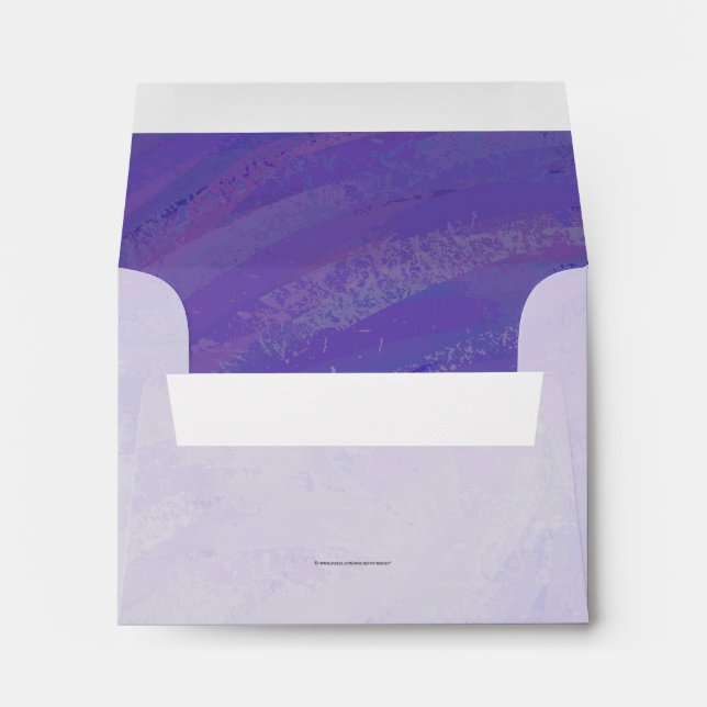Blueberry Smear and Black Monogram Envelope (Back (Bottom))