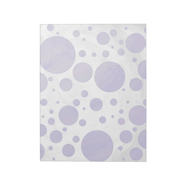 Blueberry Smear Polka Dot Notepad (Rotated)