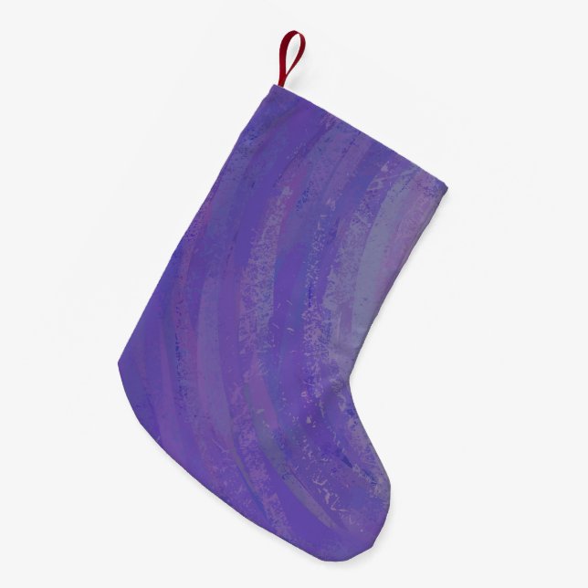 Blueberry Smear Small Christmas Stocking (Front (Hanging))