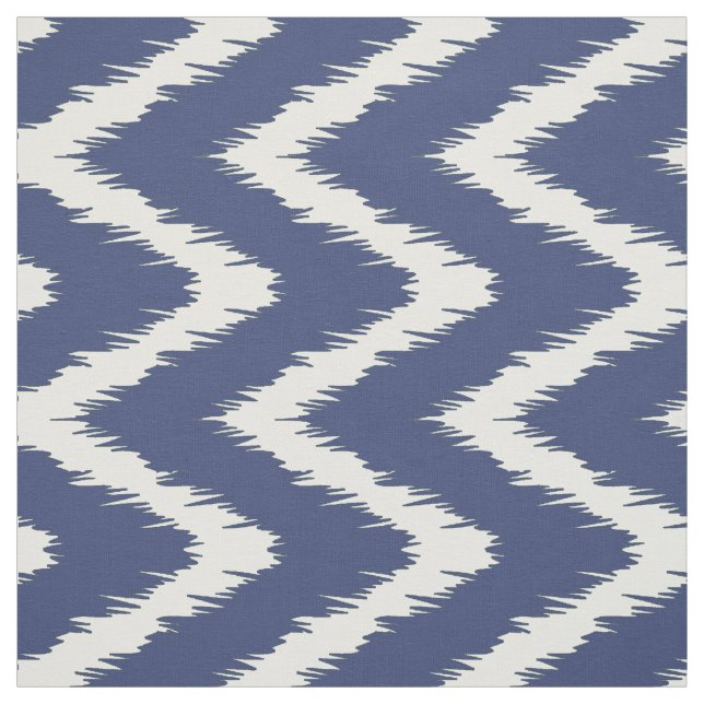 Blueberry Southern Cottage Chevrons Fabric (Swatch)