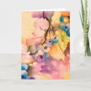 Blueberry Sunshine — Botanical Watercolour Cards