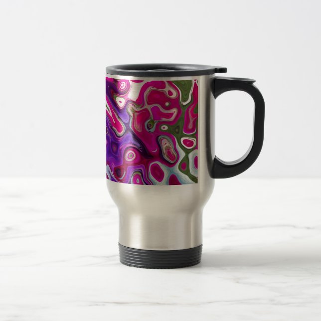 Blueberry Swirl Travel/Commuter Mug (Right)