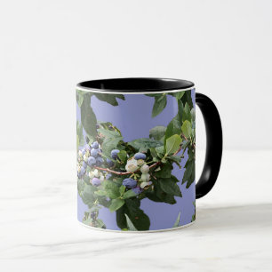 Blueberry Vine Rustic Farmhouse Coffee Mug
