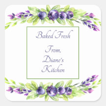 Blueberry Watercolor Scrapbook