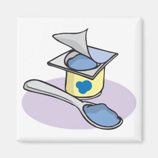 blueberry yogurt magnet
