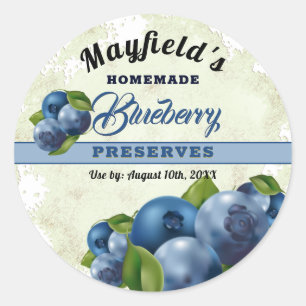Blueberryberry Fruit Canning   Jam Jar Label