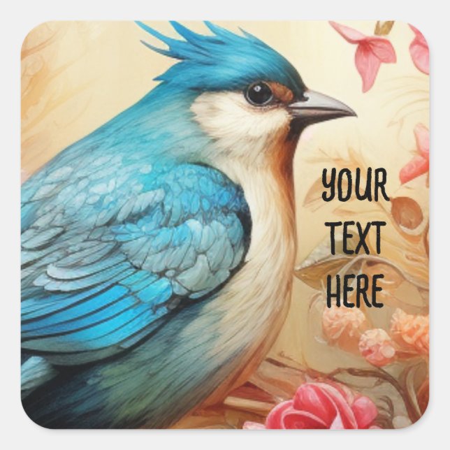 BlueBird 1a Square Sticker (Front)