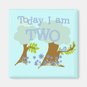 Bluebird 2nd Birthday Tshirts and Gifts Magnet