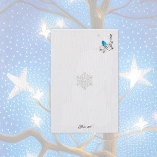 Bluebird and Snowflakes Stationery