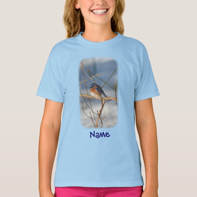 Bluebird Animal Personalised T-Shirt (Front)