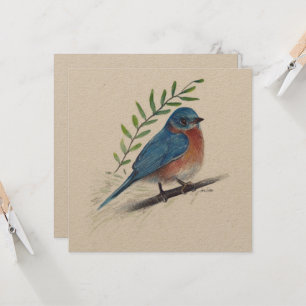 Bluebird Art Bird Card