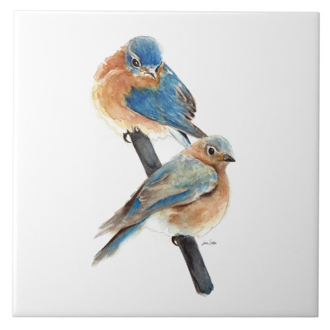 Bluebird Art Decor Tile (Front)