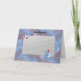 Bluebird at Christmas Template