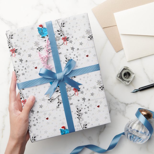Bluebird at Christmas Wrapping Paper (Creator Uploaded)