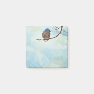 Bluebird Bird Art Nature Post It Note Pad